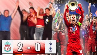 LIVERPOOL 2-0 TOTTENHAM FAN REACTION (CHAMPIONS LEAGUE 2019 FINAL)