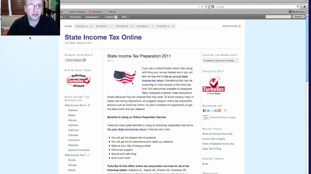 State Income Tax Preparation 2012, 2013