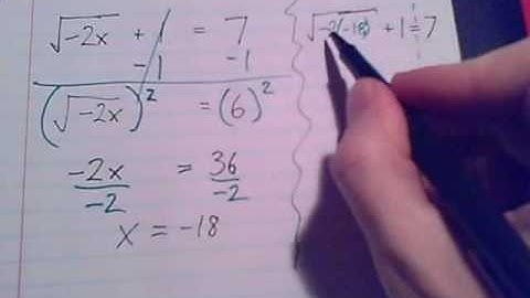 Radical Equations Part 2