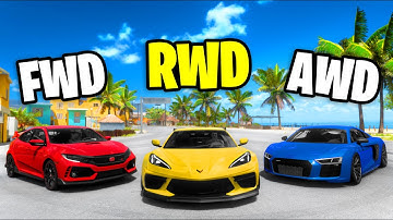 FWD vs RWD vs AWD in Forza Horizon 5!