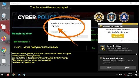 PoliceDecrypt0r ransomware [.CRYPT file virus] removal.