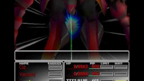 Ruby Weapon Cloud Only no Knights of the Round