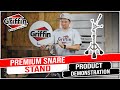 Premium snare drum stand by griffin model sms440  product review and demonstration
