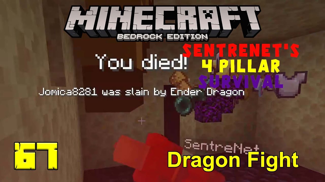 Fighting the Dragon! | 4 Pillar Survival with SentreNet: Ep 67 | Minecraft SkyBlock