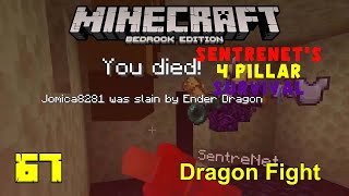 Fighting the Dragon! | 4 Pillar Survival with SentreNet: Ep 67 | Minecraft SkyBlock