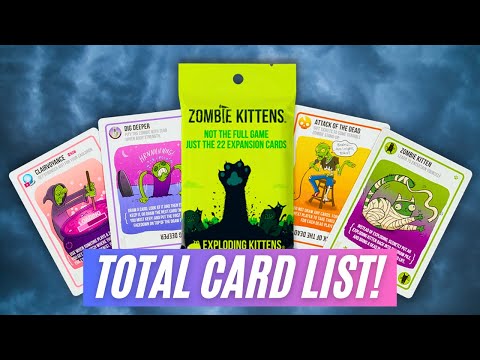 What Cards Are Included In The Zombie Kittens Expansion Pack?