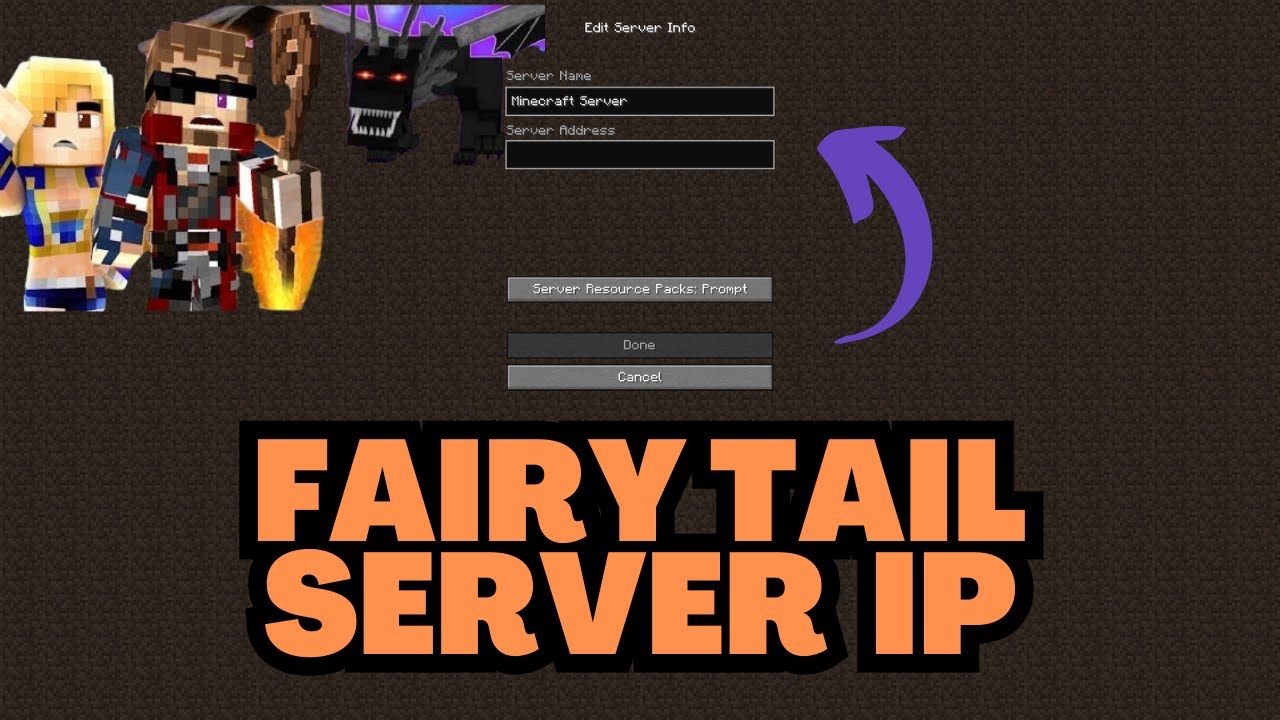 Minecraft Fairy Tail Server IP Address
