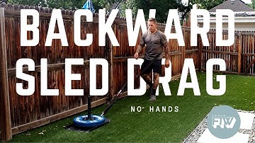 Backwards Sled Drag (No Hands)