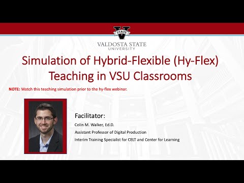 Hy-Flex Teaching in VSU Classrooms: Part 1 - Simulation