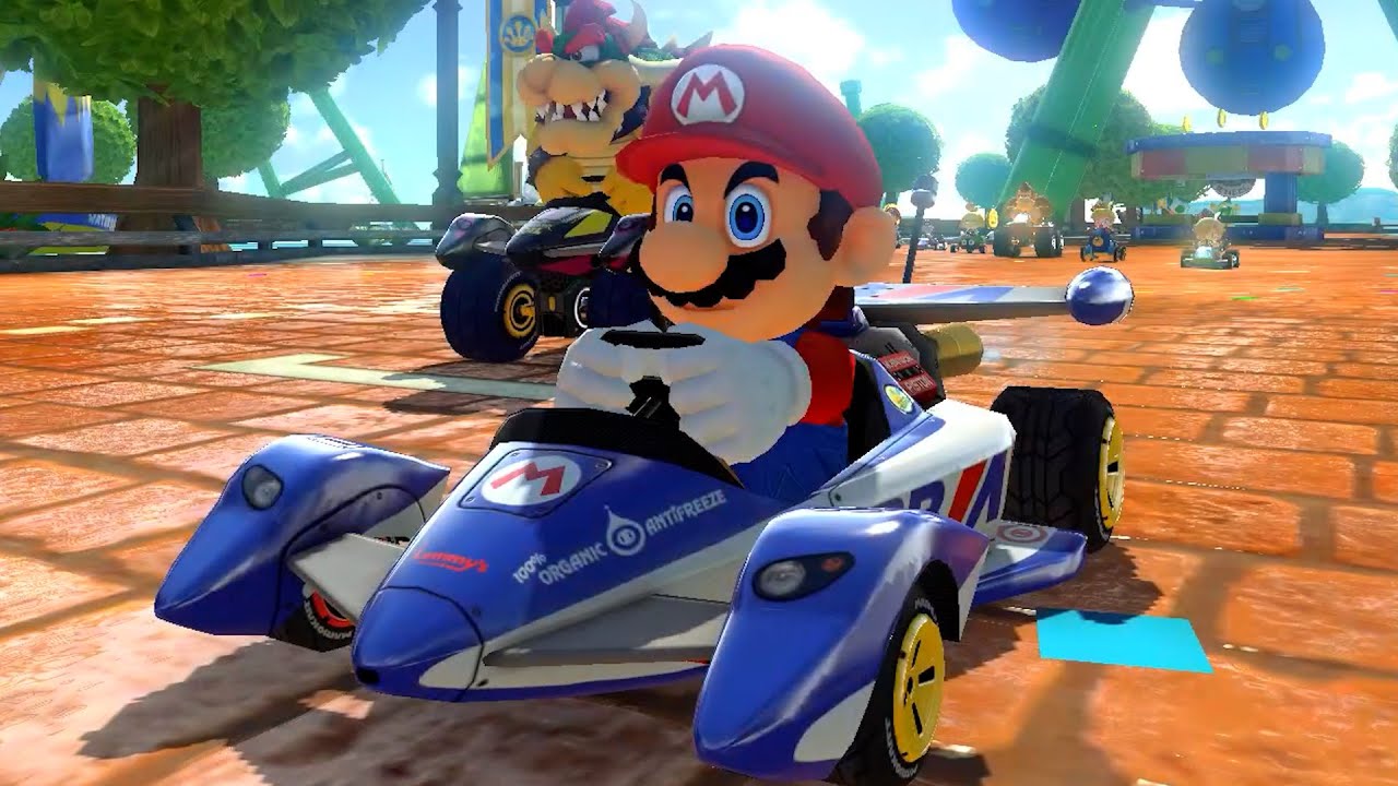 Mario Kart 8 Deluxe - 200cc Mushroom Cup (Mario Gameplay)