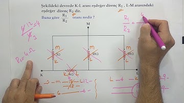 Harflendirme ile Eşdeğer direnç bulunması (Pratik yol , Elektrik Devreleri)