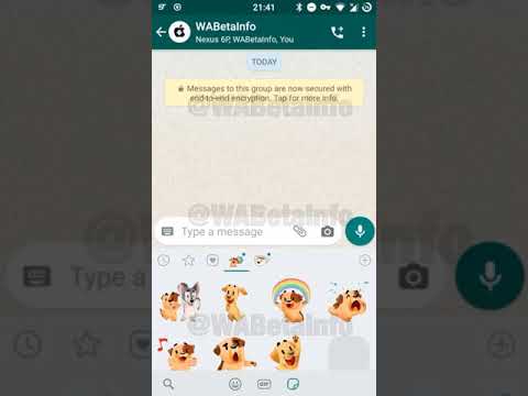 whatsapp animated stickers (courtesy: WABetaInfo)