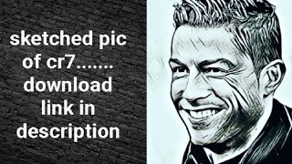 Sketched Pic Of Cr7..Download Link In Description....
