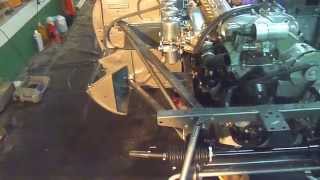 jaguar e type handbrake & engine install.