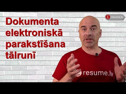 Kā elektroniski parakstīt dokumentu tālrunī