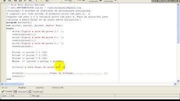 class 980 Algorithms and Logic Programming   Exerc Assessment in Pascal