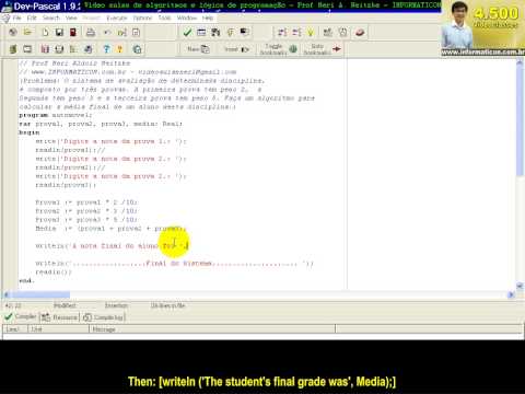 class 980 Algorithms and Logic Programming   Exerc Assessment in Pascal
