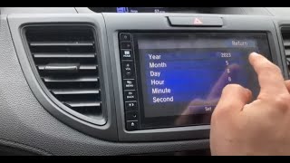 How To: Setting The GPS clock with Apple CarPlay in a Honda CRV 2015/2016