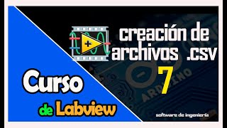 ✅ generar  archivos excel (csv)  Open/créate/replace file | aprende a programar con labview 2025 #7