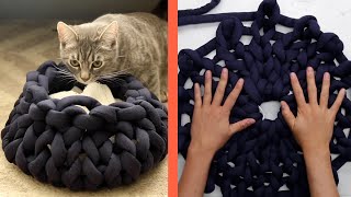 No-Sew Cat Bed