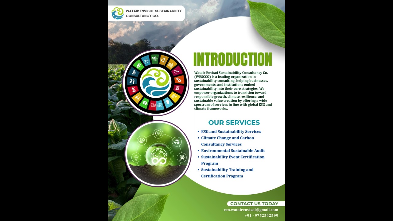 Invest in Sustainability: WESCCO Consulting.