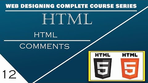 How to Create Html Comments Lecture Series in Hindi on Part-12