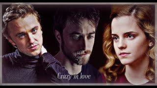 Draco and Hermione + Harry || Crazy in love