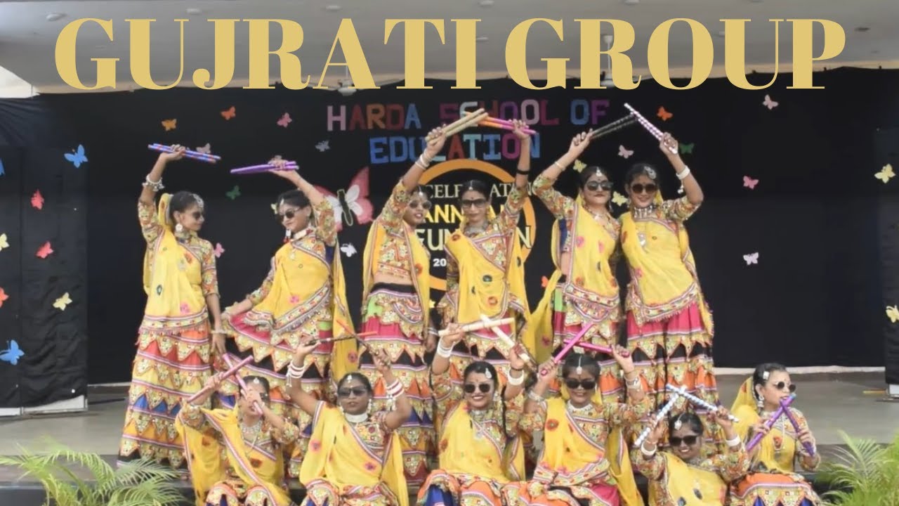 GUJRATI GROUP DANCE || HARDA SCHOOL OF EDUCATION ANNUAL FUNCTION 2024 ...