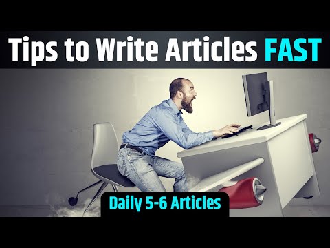 How to Write Articles FAST: 11 Pro Tips (1,568 Words in 2 Hours) 🔥