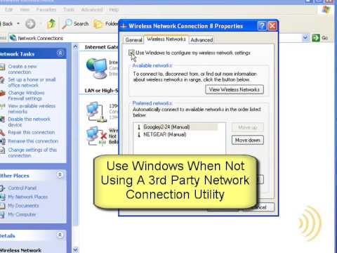Wireless Networking - Manually Connect Windows XP - Part 1