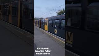 4083 and 4040 Departing Pelaw Not in Service