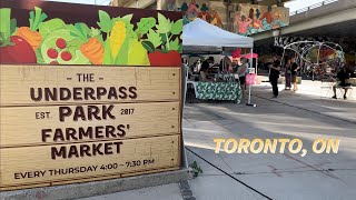 Underpass Park Farmers’ Market in Corktown Toronto