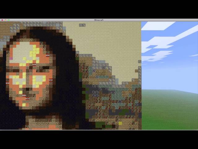 Google Chrome pixel art Minecraft Map