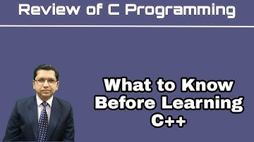 Review of C Programming | What to Know before Learning C++ | By Professor Pankaj Gupta | BIIT