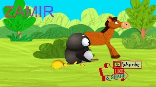 COMFY BABYTV PING AND PINGA (PIM AND PIMBA) PING IS RIDING A BROOM HORSE ENGLISH VERSION COMFYLAND