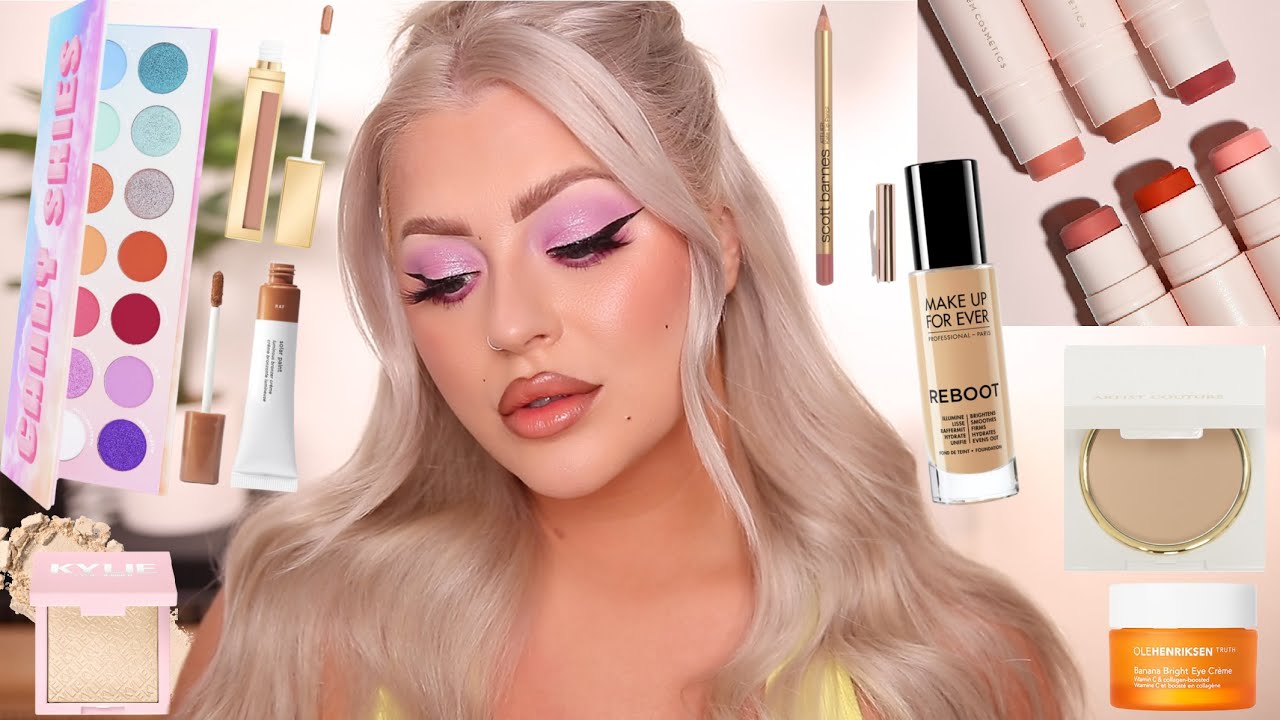 FULL FACE TRYING NEW MAKEUP RELEASES... LOTS OF CREAM PRODUCTS! YouTube