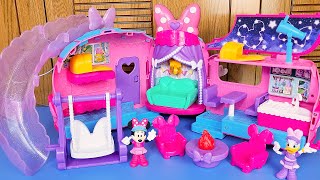 48 Minutes Satisfying with Unboxing Disney Minnie Mouse Toys Camper Van & Miniature House | ASMR