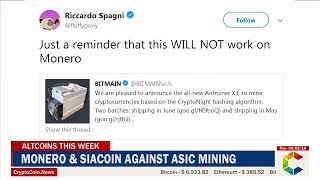 Altcoins This Week: Monero & SiaCoin Against ASIC Mining, Belarus Legalizes Cryptocurrency And More screenshot 4