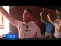 England fans gather to celebrate, sing World Cup match against Croatia