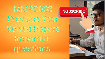 MMPC003 June 2025 Exam Solved Paper #ignou #mba #ignouexam #mmpc003 #mmpc3 #mmpc03 #mmpc #mmpc4