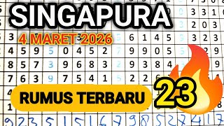 PREDIKSI SGP RABU 4 MARET 2026 / TARIKAN PAITO SGP / RUMUS KEPALA EKOR SGP 