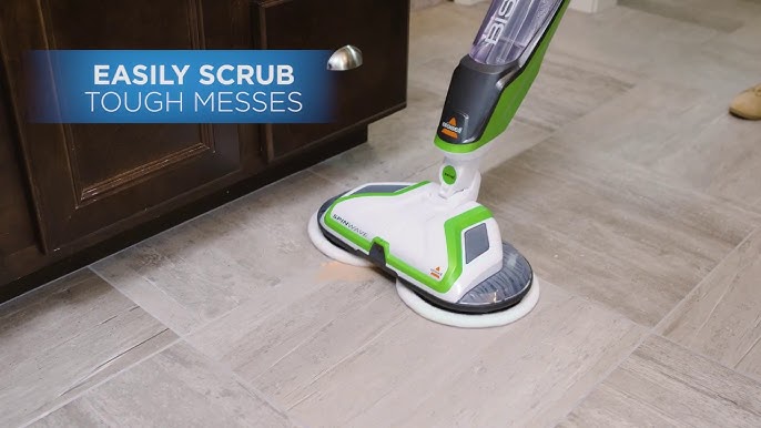 Bissell SpinWave Plus Powered Hardwood Floor Mop and Cleaner On Demand  Spray