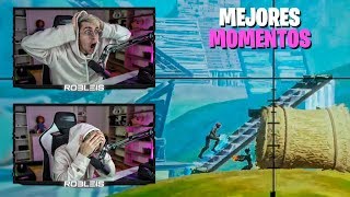 MIS MEJORES CLIPS, MOMENTOS Y RISAS EN FORTNITE 9 | Robleis