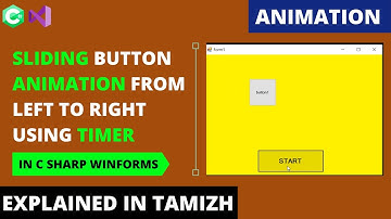 Sliding Button Animation (Left to Right) | C Sharp Winforms | Tamil | Code Screens