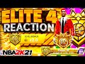 HITTING ELITE 4 &amp; UNLOCKING DOUBLE VC is LIFE CHANGING! INSANE REACTION NBA 2K21