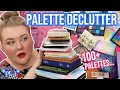 Eyeshadow Palettes Are SOO Hard To Declutter...  Decluttering My Palettes pt. 1 | Lauren Mae Beauty