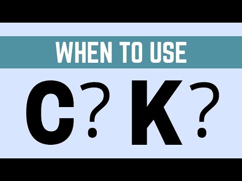 C or K Spelling Rule - Phonics