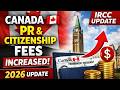 Canada PR & Citizenship Fees Increased 2026 | IRCC New Update 🇨🇦 #news #facts @indocanadiantv7
