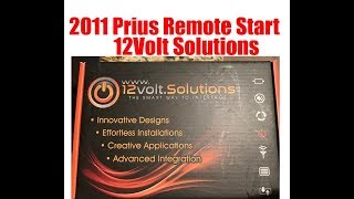 2011 Prius Remote Start Install 12Volt Solutions