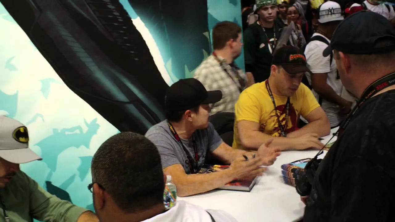 Jim Lee and Geoff Johns at New York Comic-Con